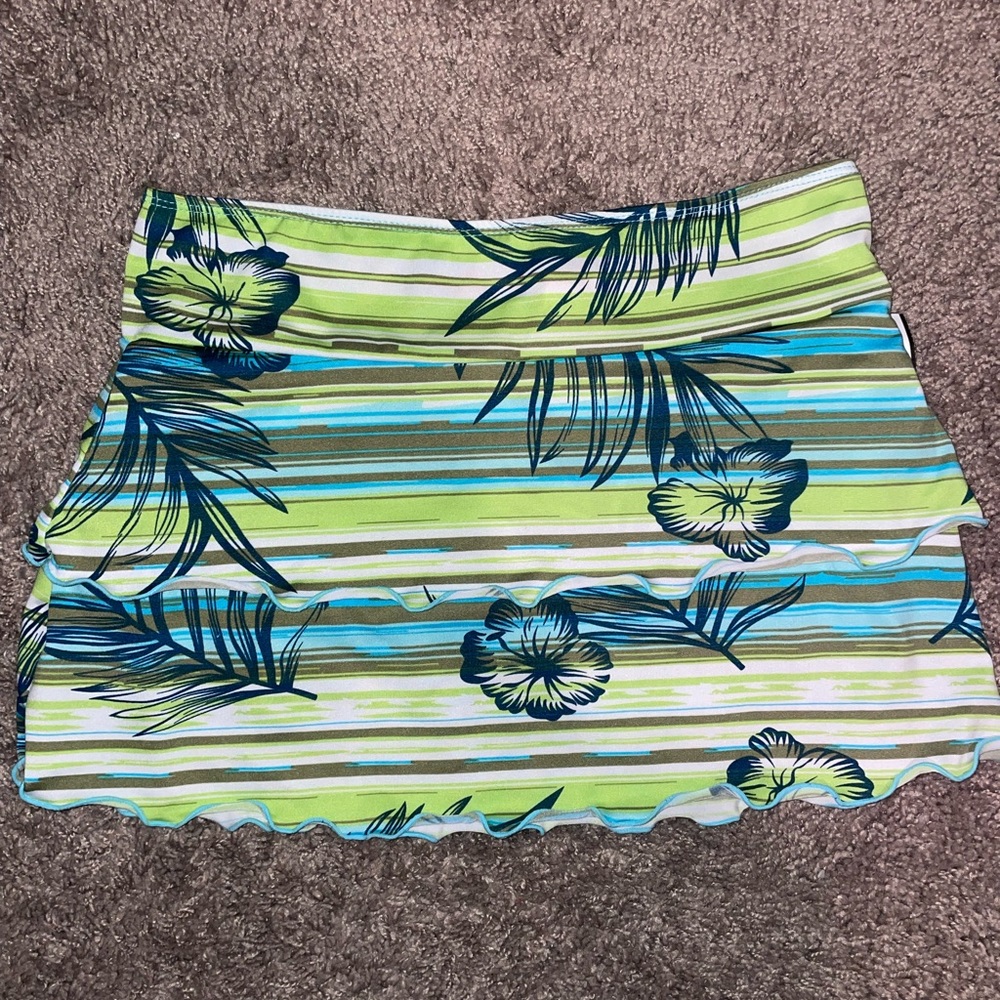 tropical mini skirt